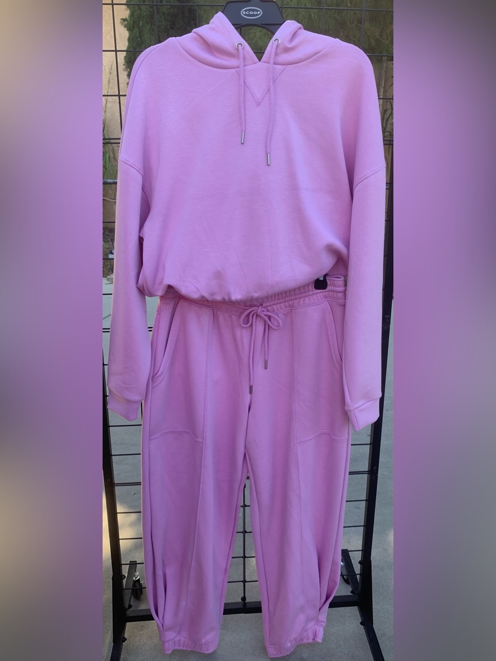 NWT Scoop 2 Pc SET Scubaknit Hoodie & Barrel leg ankle cuff pants